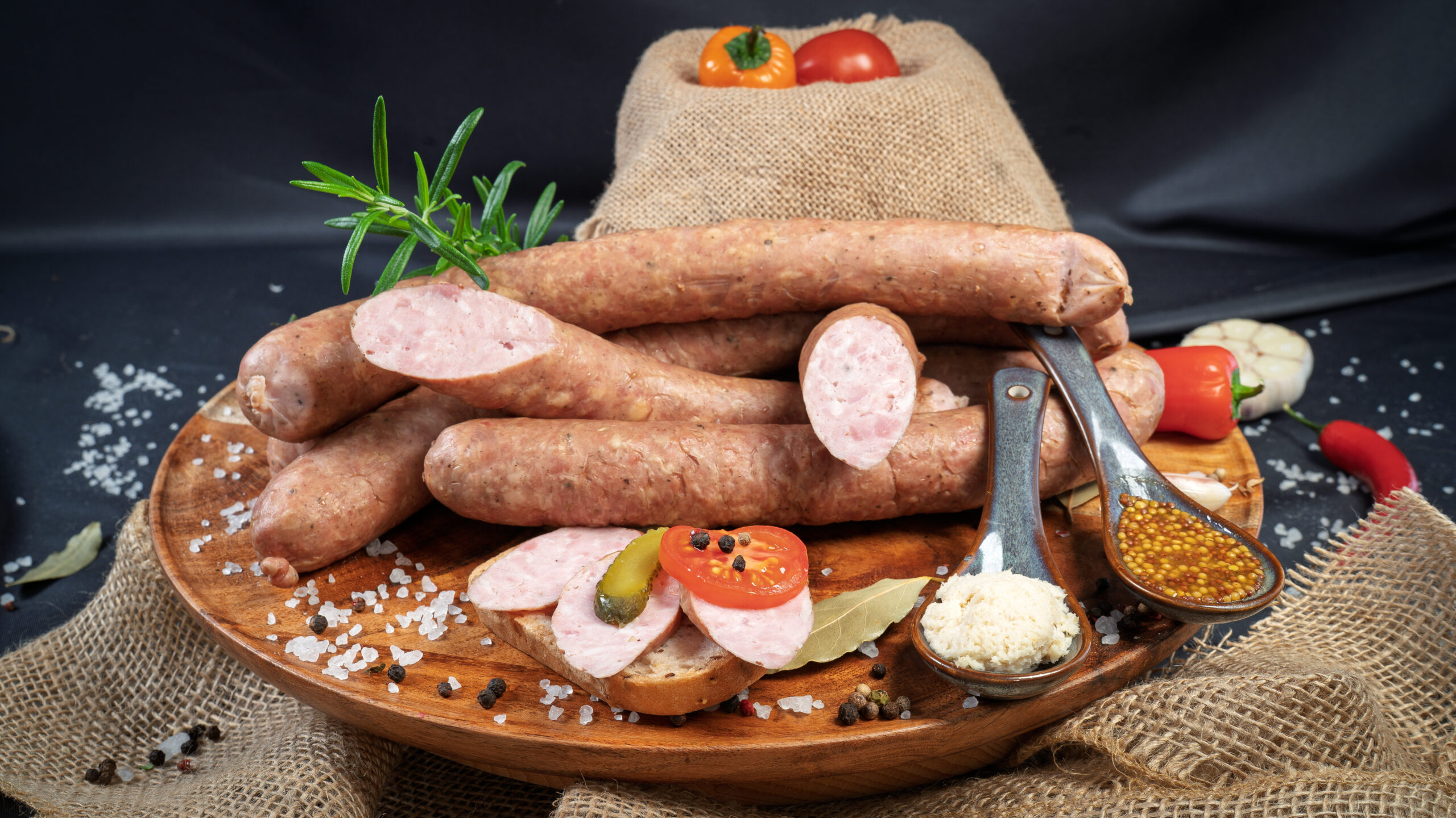 Kiełbasa domowa z szynki 500g - obrazek 4