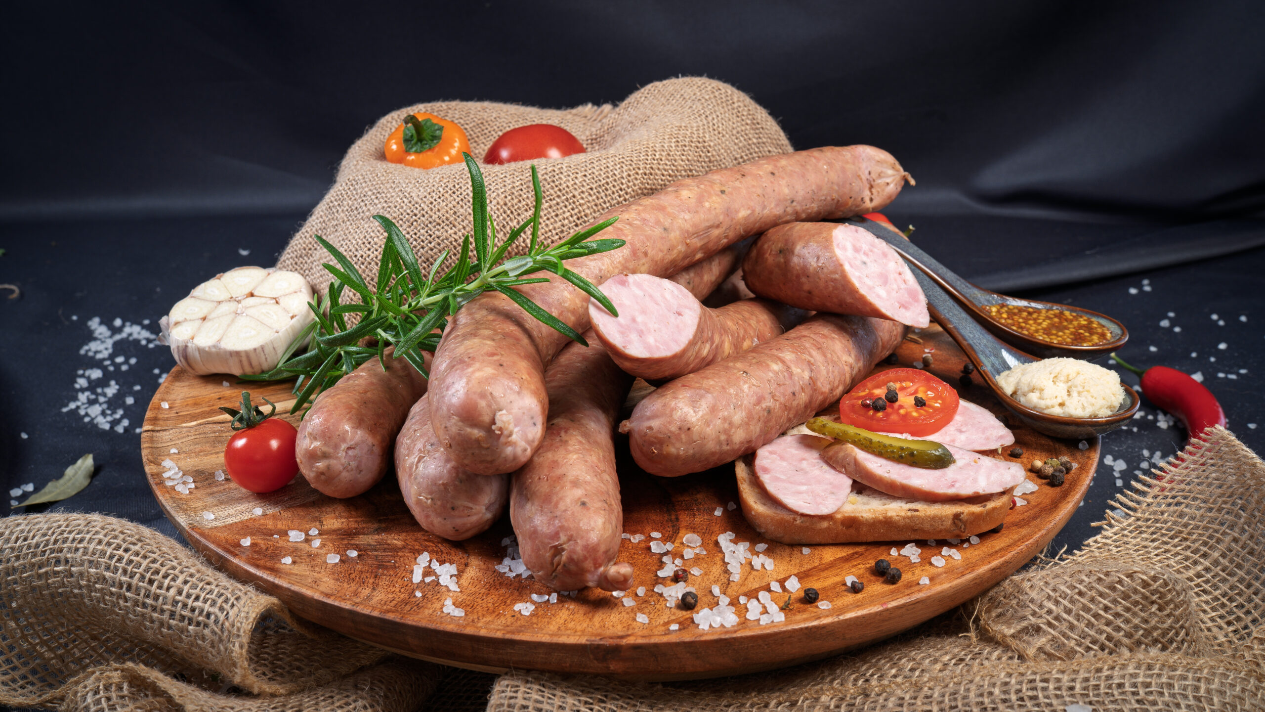 Kiełbasa domowa z szynki 500g - obrazek 5